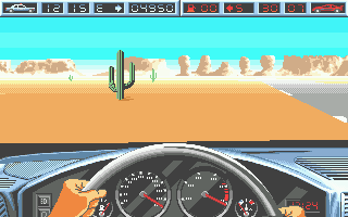 Highway Patrol II (Atari ST) screenshot: Slip-slidin' away