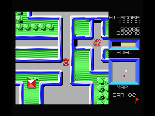 High Way Star (MSX) screenshot: Drive through the maze