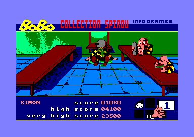 Stir Crazy featuring BoBo (Amstrad CPC) screenshot: Your prison inmates are mad because they have no soup