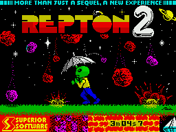 Repton Mania (ZX Spectrum) screenshot: The Repton 2 loading screen