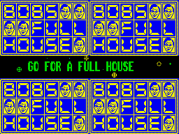 Bob's Full House (ZX Spectrum) screenshot: Turn this programme off and people won't leave