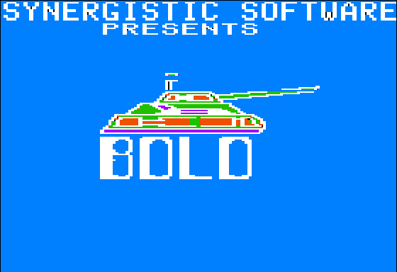 Bolo (Apple II) screenshot: Title screen