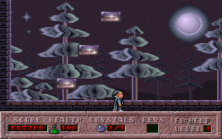 Hocus Pocus (DOS) screenshot: I wonder what's up there?