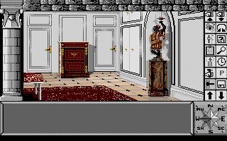 Chrono Quest (Atari ST) screenshot: Upstairs in the house