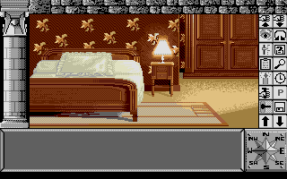 Chrono Quest (Atari ST) screenshot: A bedroom
