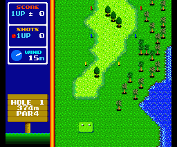 Hole in One Special (MSX) screenshot: Hole 1