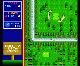 Hole in One Special (MSX) screenshot: Hole 2