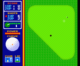 Hole in One Special (MSX) screenshot: Try to putt the ball in one stroke