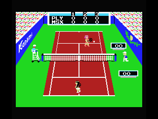 Konami's Tennis (MSX) screenshot: Let's play!