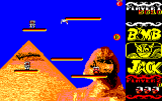 Bomb Jack (Amstrad CPC) screenshot: Bonus Multiplier
