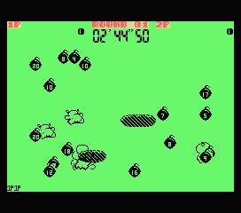 Psycho Pigs UXB (MSX) screenshot: BOOM!