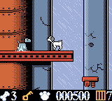 Disney's 102 Dalmatians: Puppies to the Rescue (Game Boy Color) screenshot: K9 from Dr. Who looks a lot less friendly.