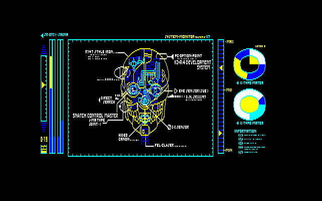 Snatcher (PC-88) screenshot: The bioroid Snatchers!