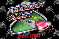 Thunder Alley (Game Boy Advance) screenshot: Title screen