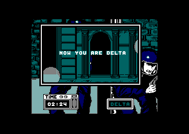 Hostage: Rescue Mission (Amstrad CPC) screenshot: Now you are Delta