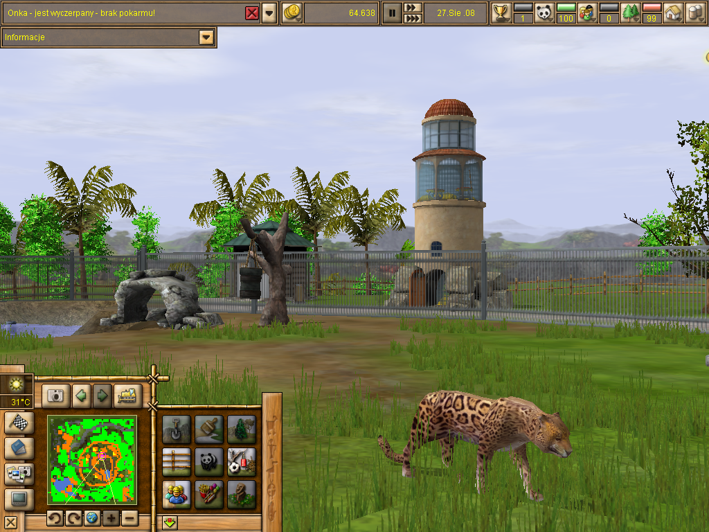 Wildlife Zoo (Windows) screenshot: Tracking panther