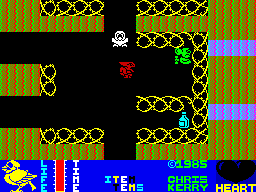Metabolis (ZX Spectrum) screenshot: An object to collect