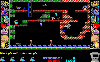 Chubby Gristle (Amiga) screenshot: Wheighed through