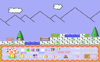 Terry's Big Adventure (Atari ST) screenshot: Level 2 start