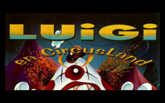 Luigi en Circusland (DOS) screenshot: Title screen