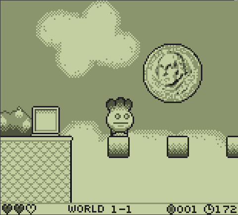 Free Will (Browser) screenshot: You can't miss the coins you have to collect!