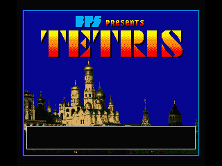 Tetris (MSX) screenshot: Title screen