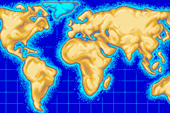 Virtual Kasparov (Game Boy Advance) screenshot: Select a continent.