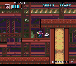 Kaizō Chōjin Shubibinman Zero (SNES) screenshot: This looks slightly out of place
