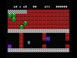 Boulder Dash II: Rockford's Revenge (MSX) screenshot: Search for the Cave Monster