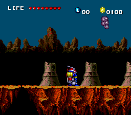 Keith Courage in Alpha Zones (TurboGrafx-16) screenshot: Rock Zone - Underworld