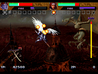 Sol Divide (PlayStation) screenshot: Dragon boss