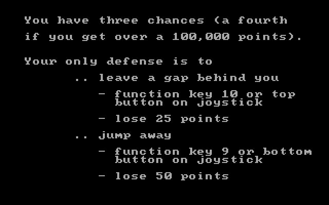 Boxer Rebellion (DOS) screenshot: Help screen 3: defense.