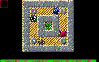 The Brainies (Atari ST) screenshot: Second level, easy...
