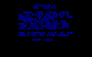 Hudson Hawk (Amstrad CPC) screenshot: Third assignment