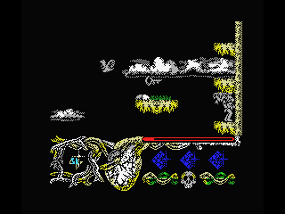 Hundra (MSX) screenshot: Kill those birds