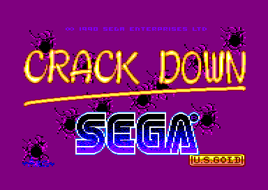 Crack Down (Amstrad CPC) screenshot: Title