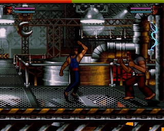 Capital Punishment (Amiga) screenshot: The Factory (2 Players Game)