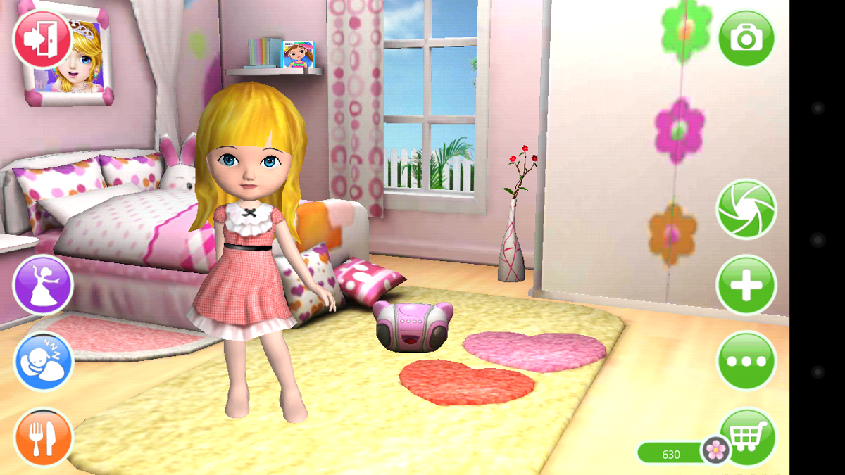 Screenshot of Ava the 3D Doll (Android, 2012) - MobyGames