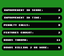 Psycho Pigs UXB (MSX) screenshot: ...is shown here.