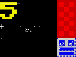 Hyperbowl (ZX Spectrum) screenshot: Only 5 seconds left