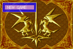 Breath of Fire (Game Boy Advance) screenshot: Main Menu