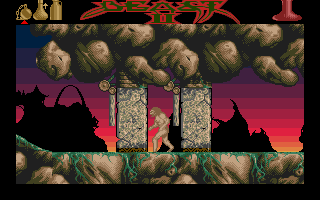Shadow of the Beast II (Atari ST) screenshot: Tight spot.