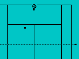 Tie Break (ZX Spectrum) screenshot: Now on another court
