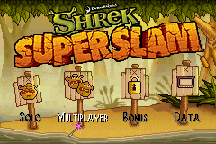 Shrek SuperSlam (Game Boy Advance) screenshot: Title Screen