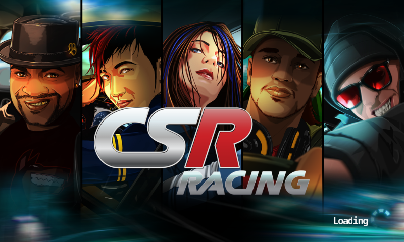 CSR Racing (Android) screenshot: Title screen