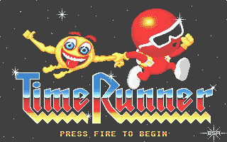 Time Runner (Atari ST) screenshot: Title screen