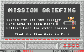Time Runner (Atari ST) screenshot: Should you choose to accept it?