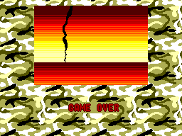 G-Loc: Air Battle (SEGA Master System) screenshot: Game over