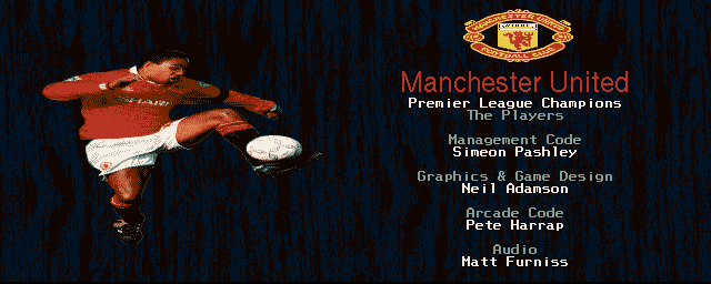 Manchester United Premier League Champions (Amiga CD32) screenshot: Credits 1