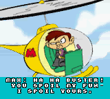 Tiny Toon Adventures: Buster Saves the Day (Game Boy Color) screenshot: Intro: What does that Max, the bratty millionaire done this time?